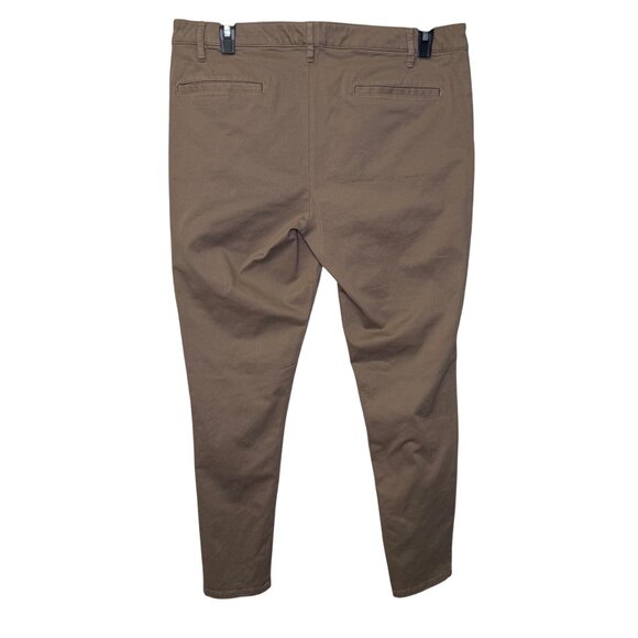 ASOS Design Mens Slim Fit Khaki Chinos Size 38x32 Cotton Spandex Blend - Picture 2 of 10